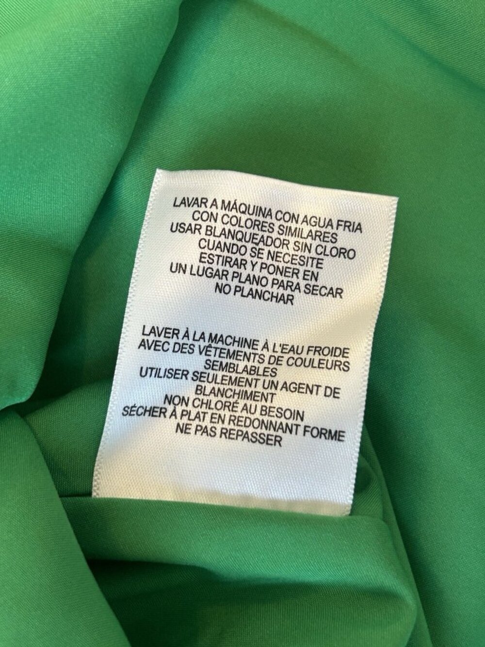 Maggy London Dress Sz 10 Green Chantilly Hi Lo Midi Spring Wedding Guest Ruffle - Picture 14 of 15
